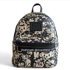 Loungefly Cuphead Allover Print Mini Backpack